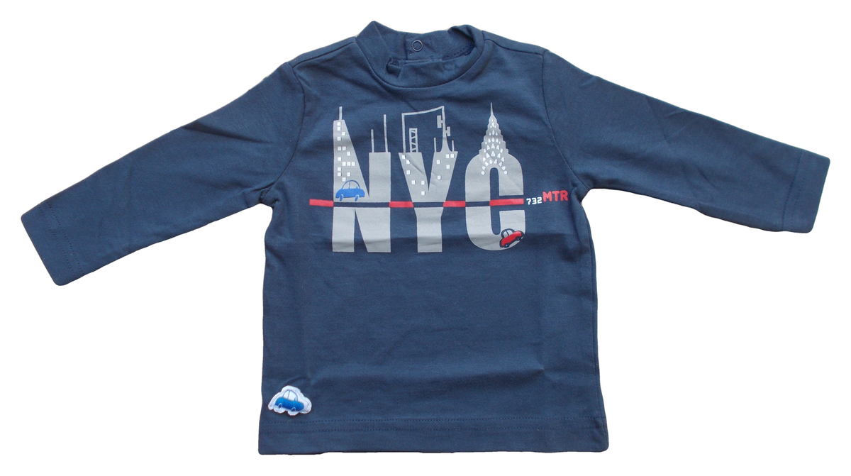 T-Shirt Maglietta Neonato Bambino Mauli Birba Taglie 6/30 Mesi - 34029blu