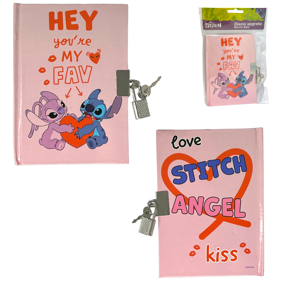Calza Della Befana con Accessori Stitch e Angel DISNEY Calzettone con 4 Giochi per Bambini - Lst1012-G