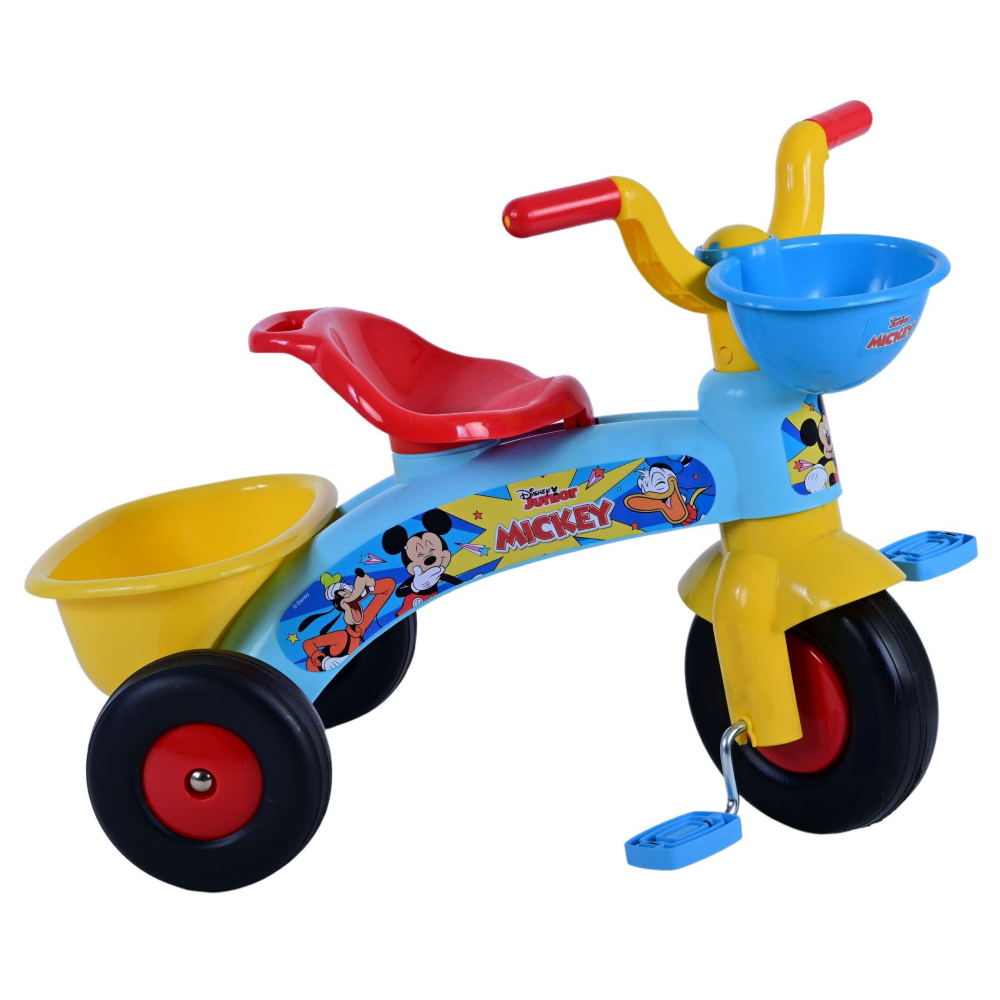 Triciclo Primipassi Topolino DISNEY con Portagiochi 1-3 Anni - 37225