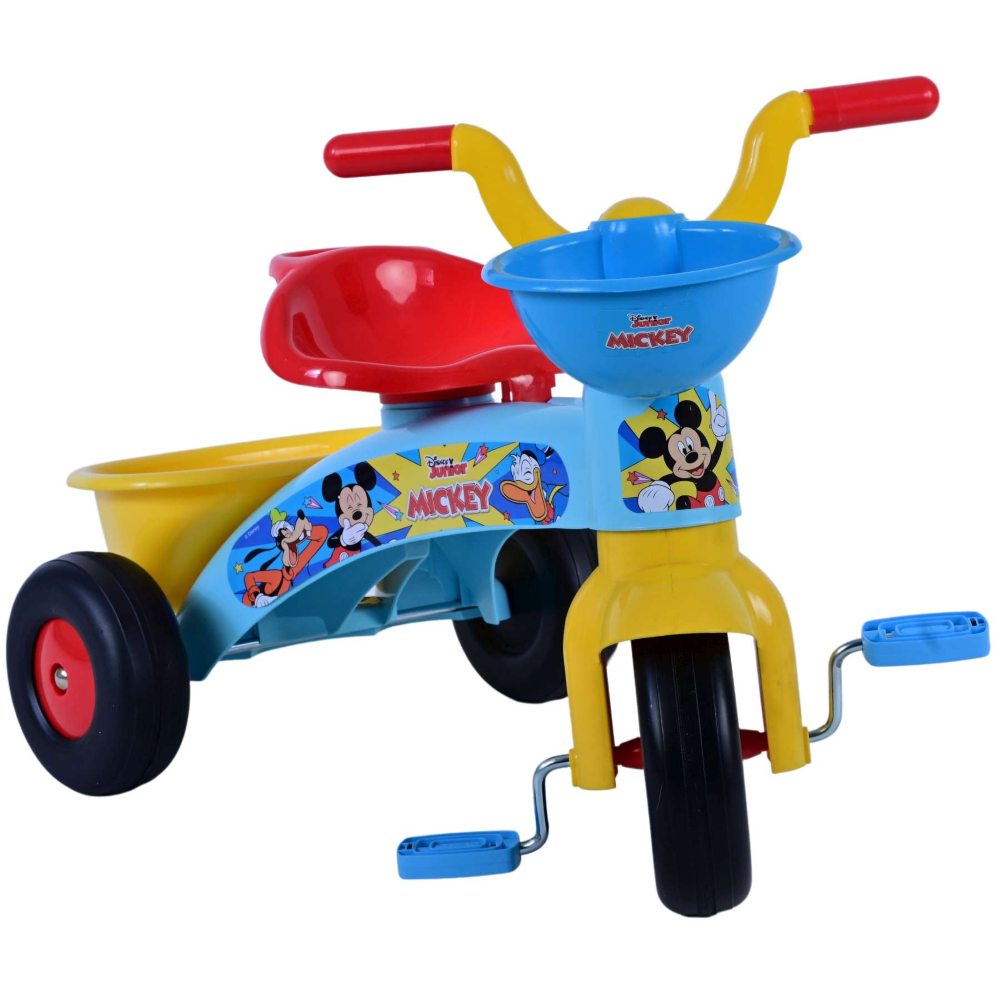 Triciclo Primipassi Topolino DISNEY con Portagiochi 1-3 Anni - 37225