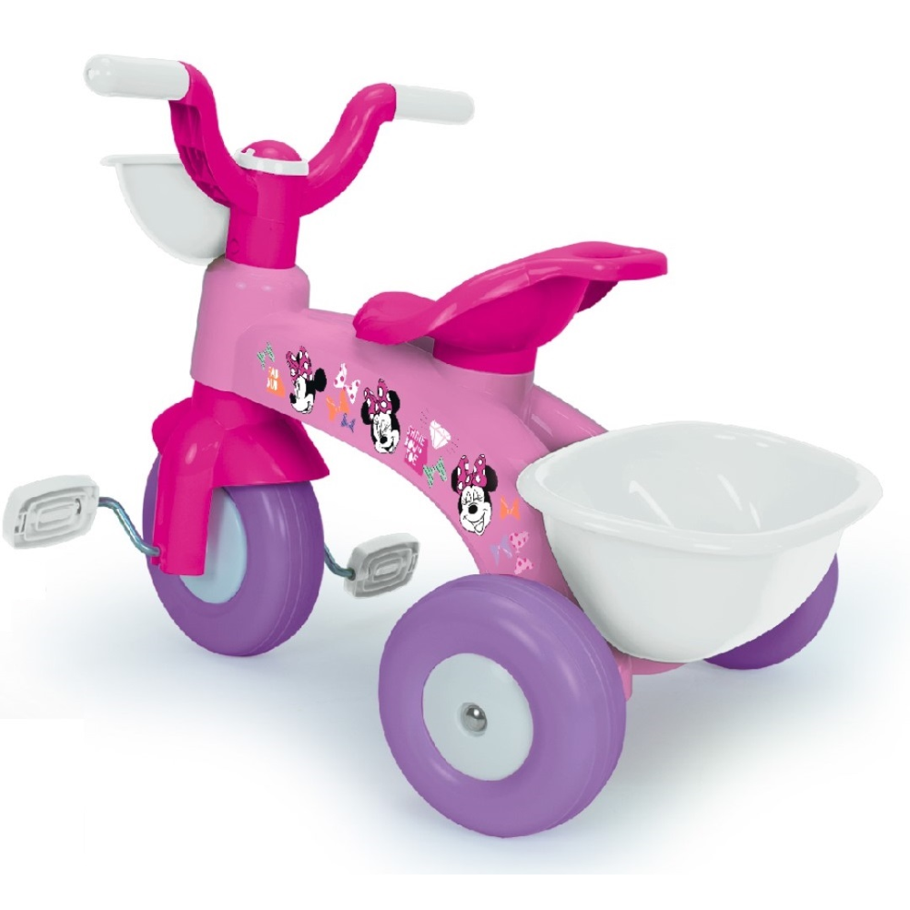 Triciclo Primipassi Minnie DISNEY con Portagiochi 1-3 Anni - 37226