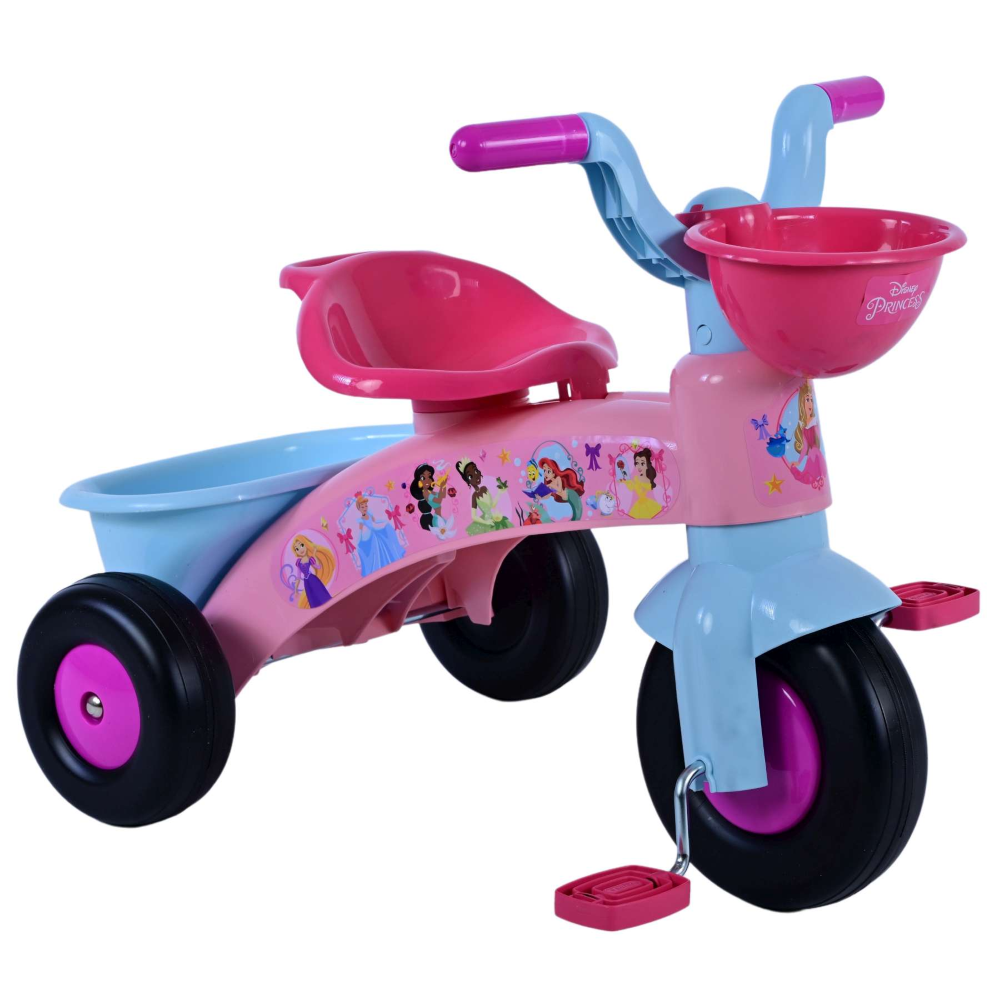 Triciclo Primipassi Principesse DISNEY con Portagiochi 1-3 Anni - 37227