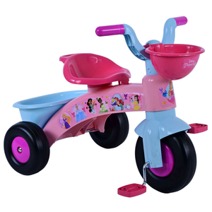 Triciclo Primipassi Principesse DISNEY con Portagiochi 1-3 Anni - 37227