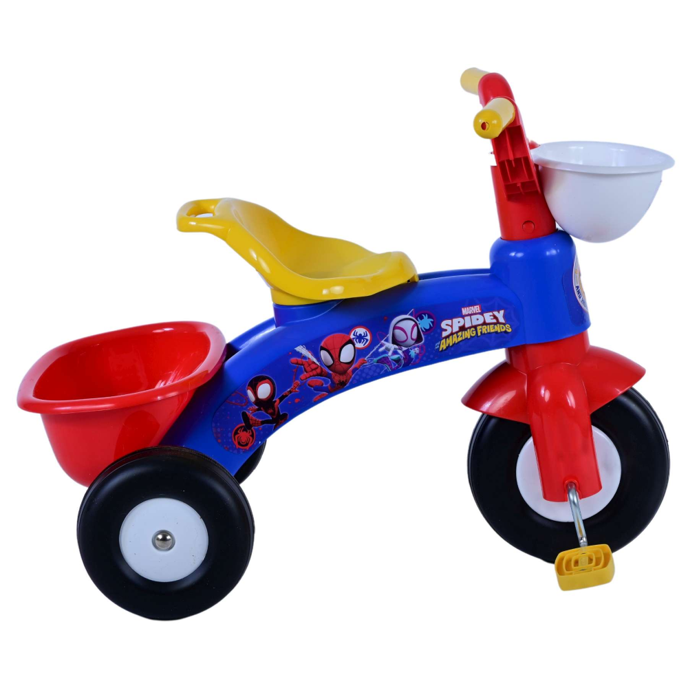 Triciclo Primipassi Spidey MARVEL con Portagiochi 1-3 Anni - 37228