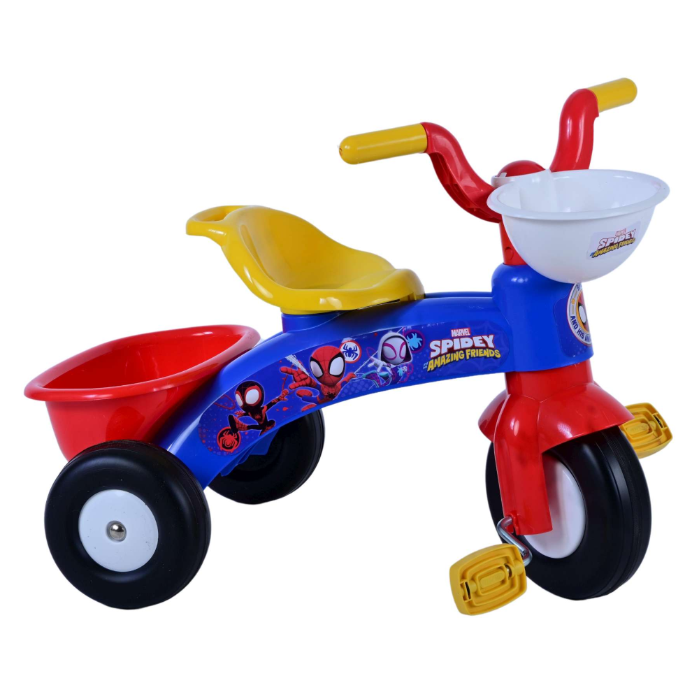 Triciclo Primipassi Spidey MARVEL con Portagiochi 1-3 Anni - 37228
