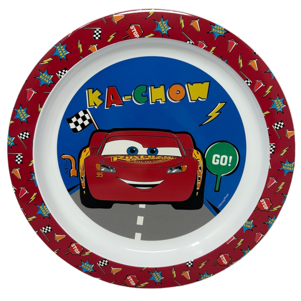 Piatto Piano Cars DISNEY Stoviglia 22 CM in Plastica Riutilizzabile Adatto Al Microonde - St51547