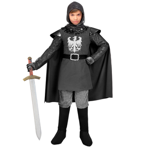 Vestito Carnevale Cavaliere Travestimento Bambino Costume Mantello Cintura - 0839