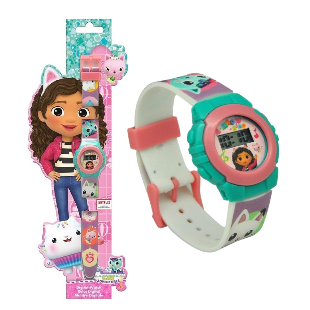 Orologio da Polso Digitale Gabby's Dollhouse  in Confezione Sagomata - Gd00020