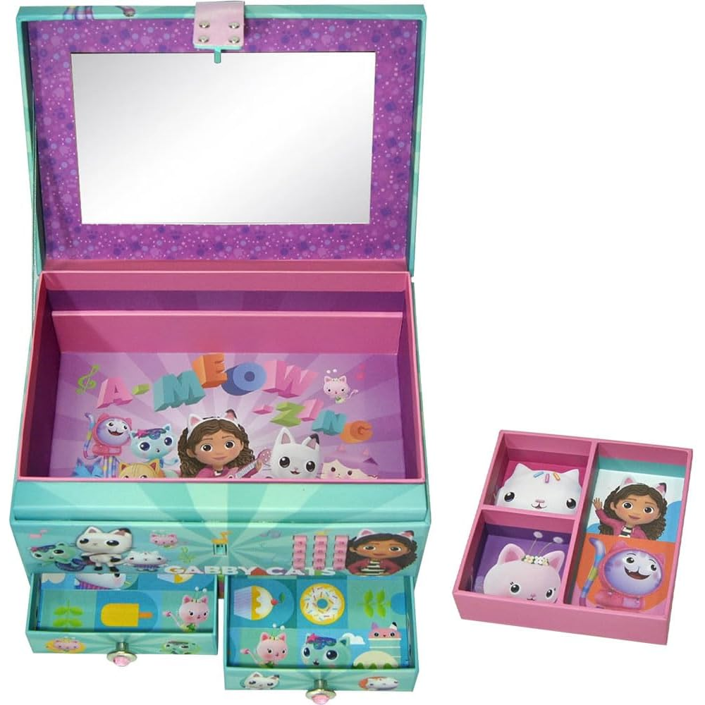 Portagioie Musicale Gabby's Dollhouse con Codice Segreto Elettronico in Cartone - Gd00041