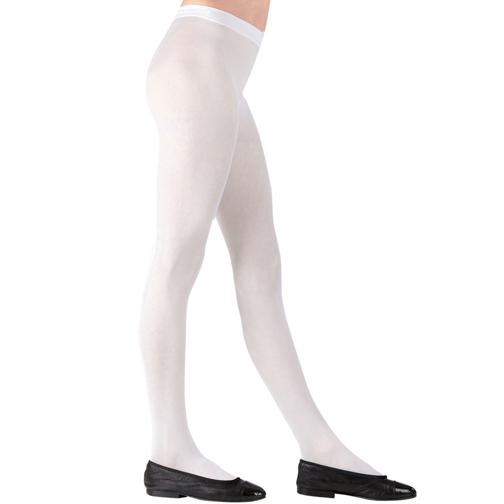 Calze Collant Bianchi 40 Denari Accessori Abito Travestimento Vestito Carnevale - 20512