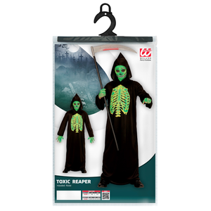 Costume Vestito Abito Travestimento Carnevale Halloween Bambino Mietitore Tossico - 0032