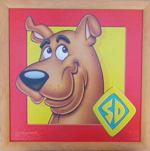 Quadro Scooby-Doo Looney Tunes Cornice Mdf Cm. 36x36 - 10033664