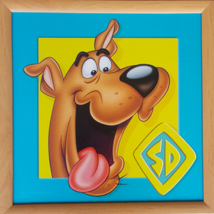 Quadro Scooby-Doo Looney Tunes Cornice Mdf Cm. 36x36 - 10033665