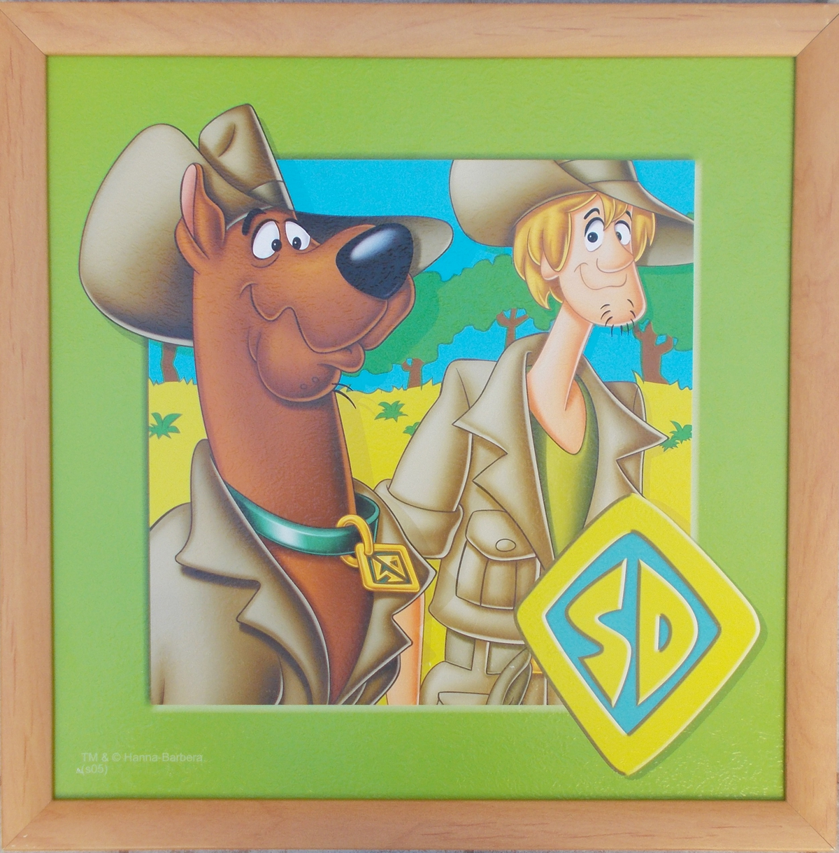 Quadro Scooby-Doo Looney Tunes Cornice Mdf Cm. 36x36 - 10033666