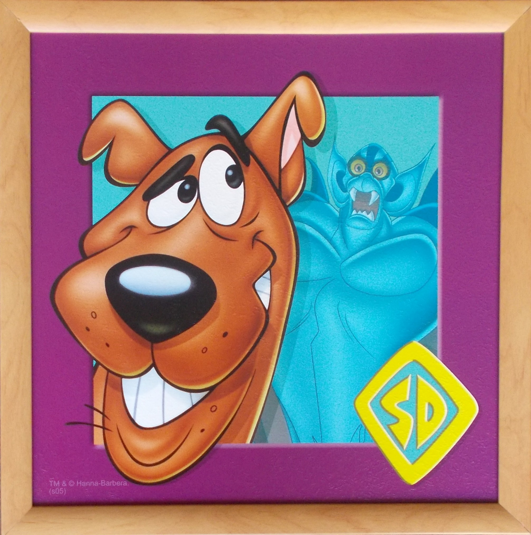 Quadro Scooby-Doo Looney Tunes Cornice Mdf Cm. 36x36 - 10033667