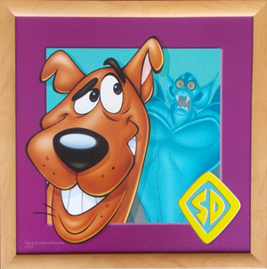 Quadro Scooby-Doo Looney Tunes Cornice Mdf Cm. 36x36 - 10033667