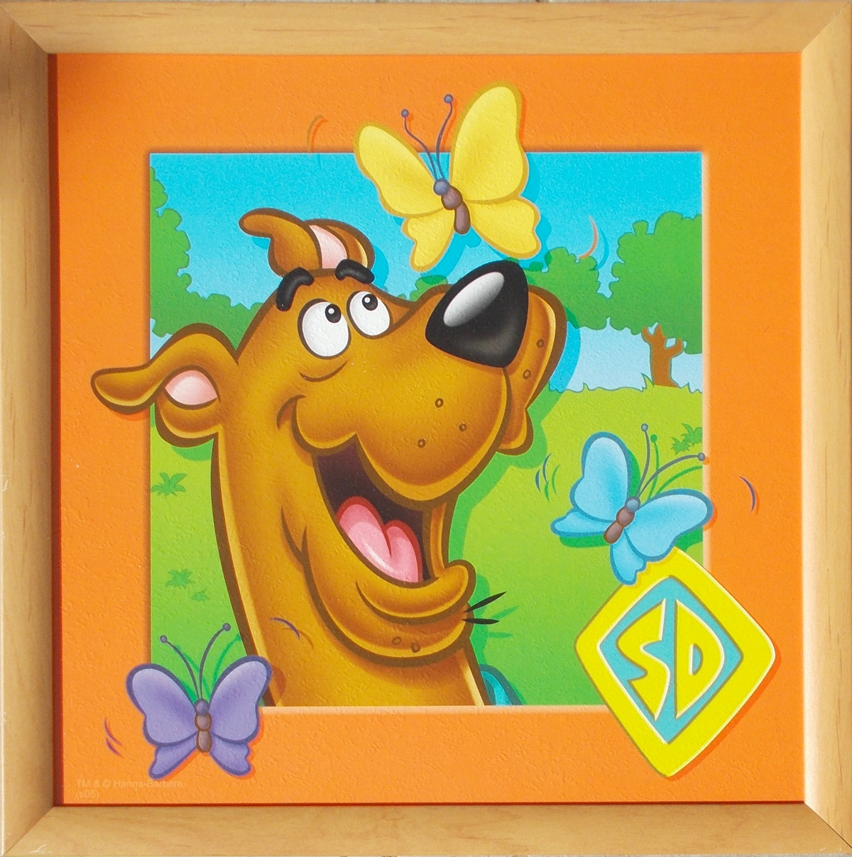 Quadro Scooby-Doo Looney Tunes Cornice Mdf Cm. 36x36 - 10033672