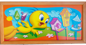 Quadro Titty Looney Tunes Cornice Mdf Cm. 52x26 - 10033674