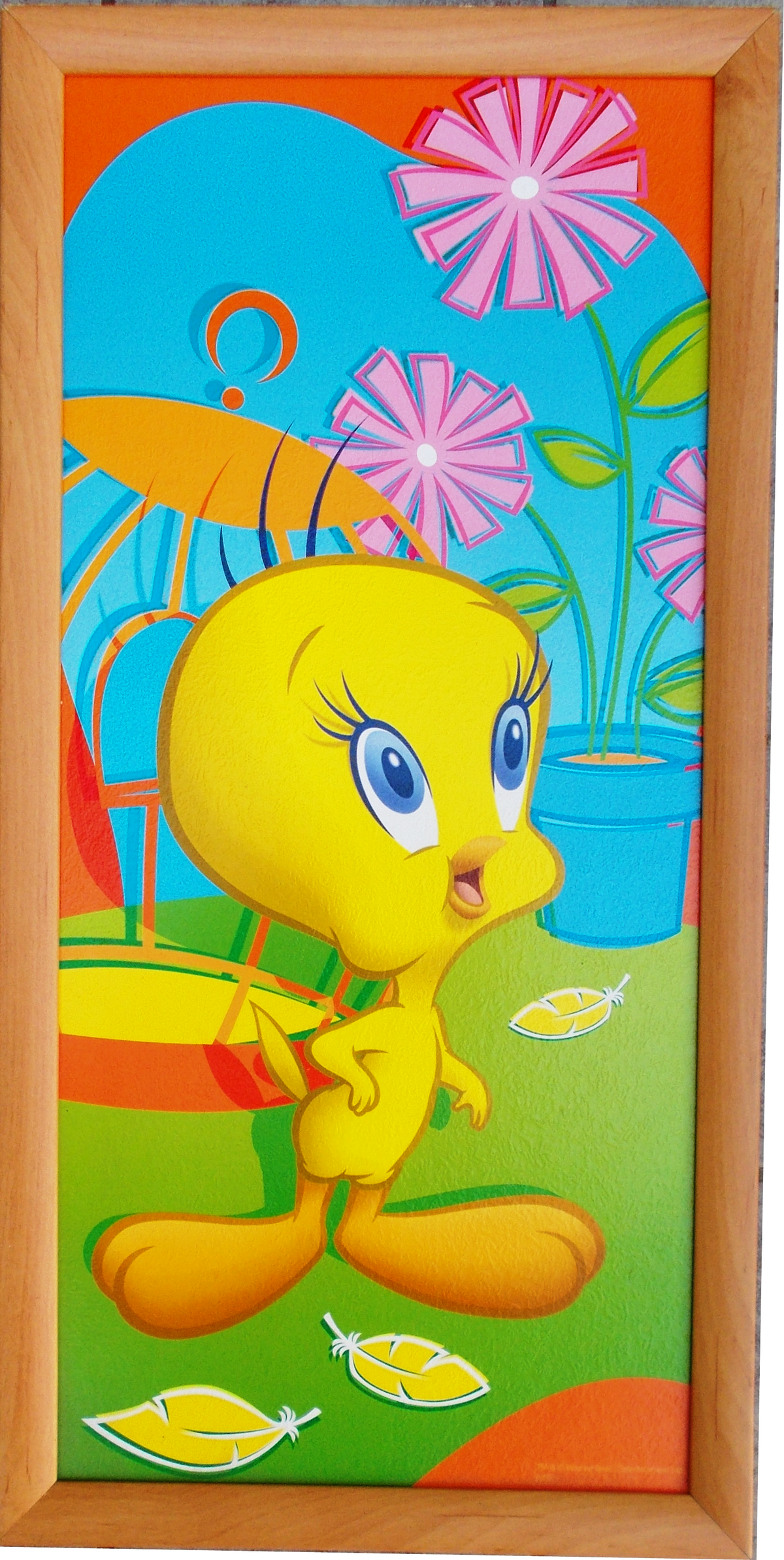 Quadro Titty Looney Tunes Cornice Mdf Cm. 52x26 - 10033675