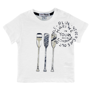 T-Shirt con Stampa Yours Manica Corta Bambino Neonato - By225