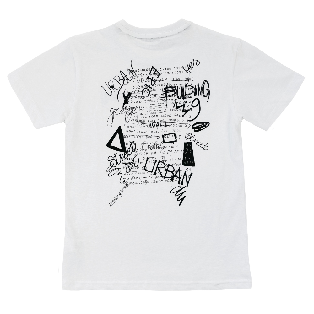 T-Shirt con Stampa Yours Manica Corta Ragazzo 8/16 Anni - By678