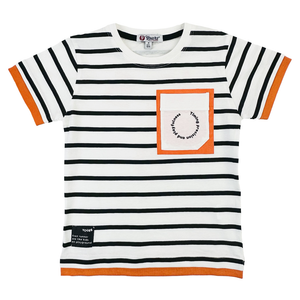 T-Shirt con Stampa Yours Manica Corta Ragazzo 3/7 Anni - By476