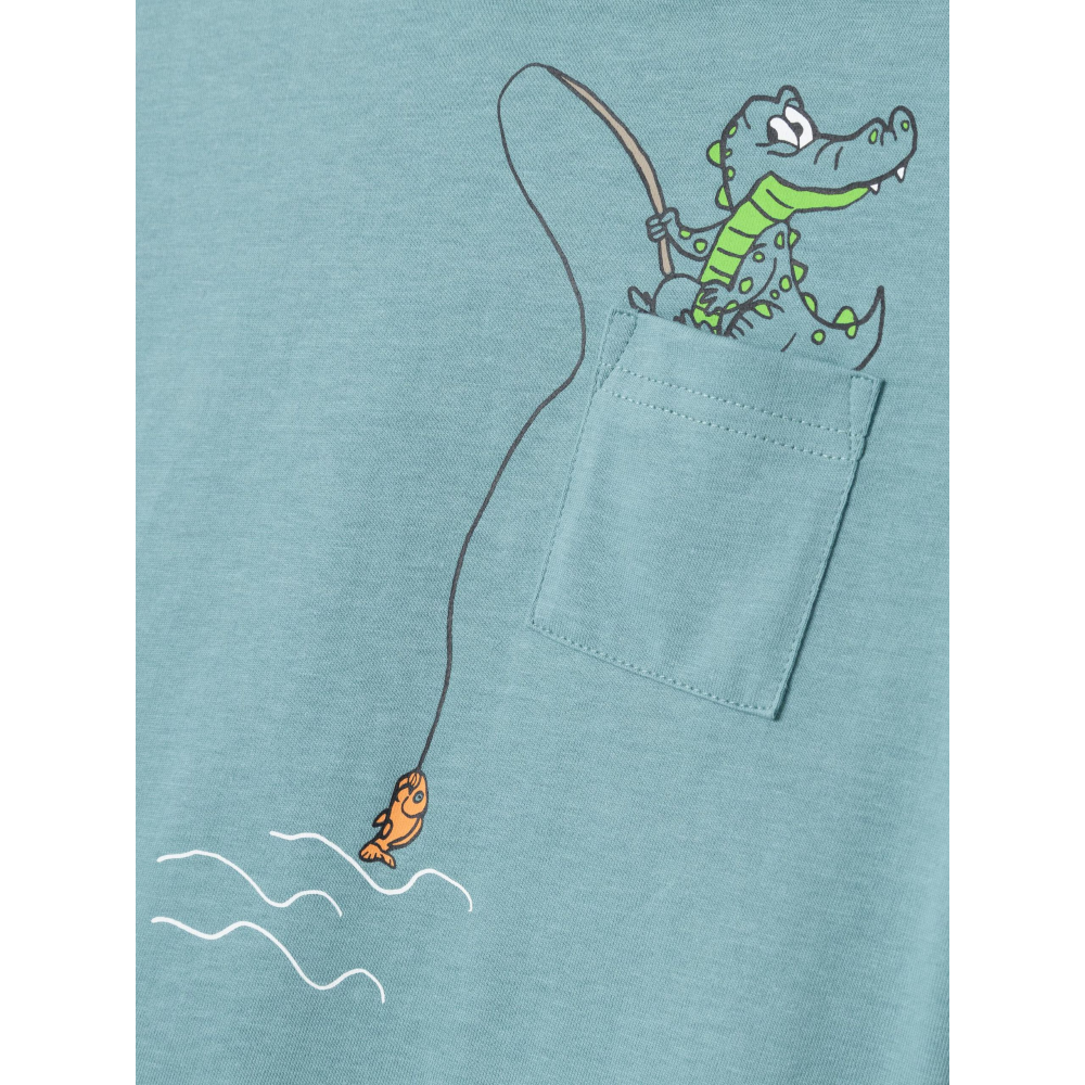 T-Shirt M.c. con Stampa Maglietta Bambino - 13228217verdeacqua