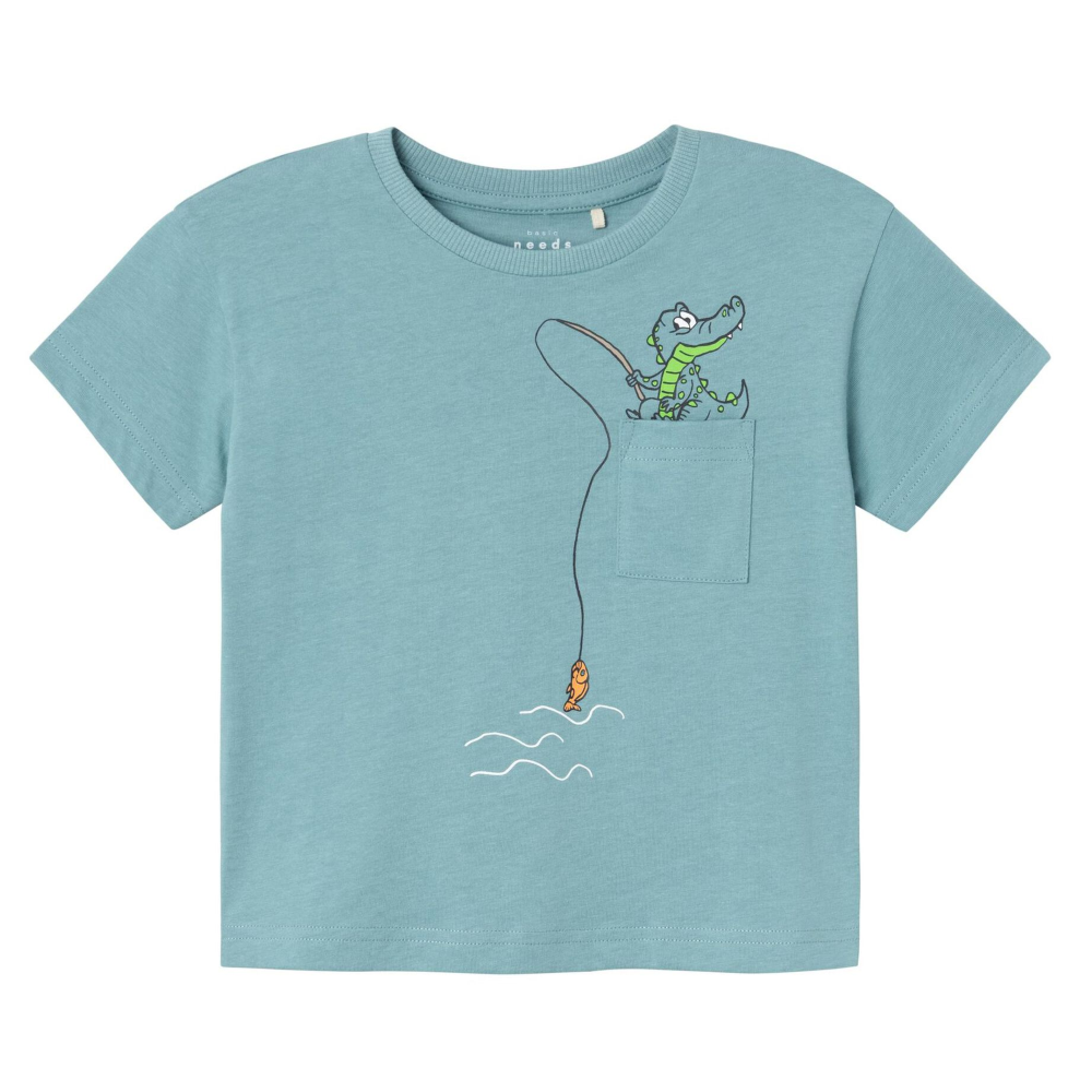 T-Shirt M.c. con Stampa Maglietta Bambino - 13228217verdeacqua