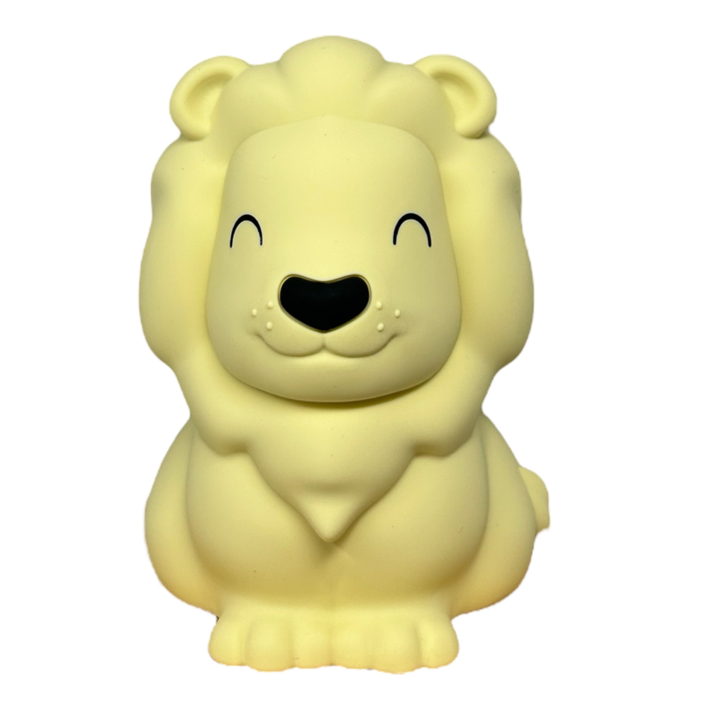 Lampada in Silicone 3d Leone Comodino Luce LED Colorate Batterie Ricaricabili - D438-21