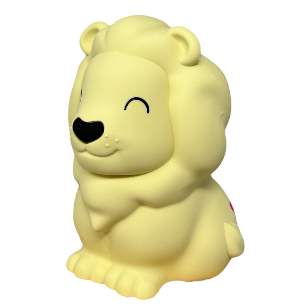 Lampada in Silicone 3d Leone Comodino Luce LED Colorate Batterie Ricaricabili - D438-21