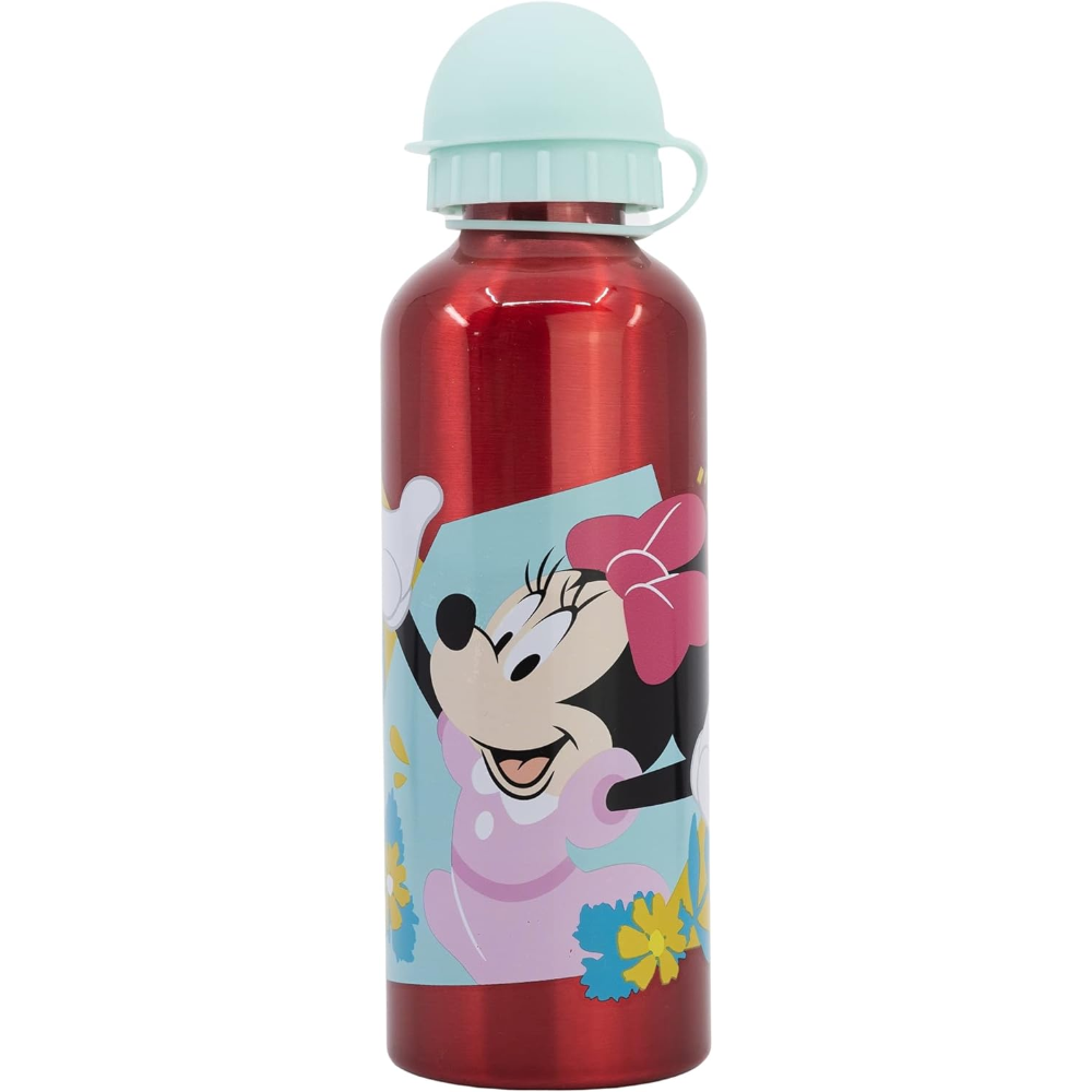Borraccia in Alluminio Minnie DISNEY con Beccuccio e Coperchio 530 Ml - 74460