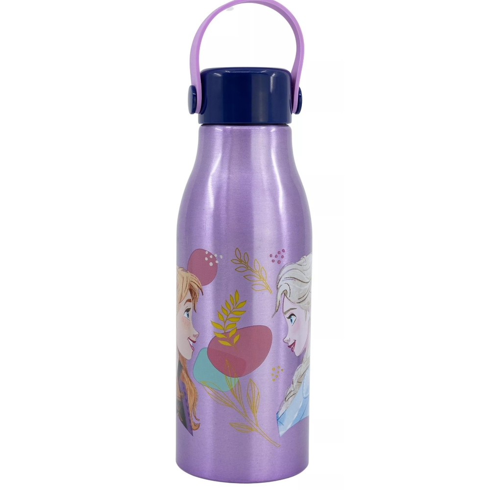 Borraccia in Alluminio Frozen DISNEY Tappo con Manico in Silicone 760 Ml - 74261