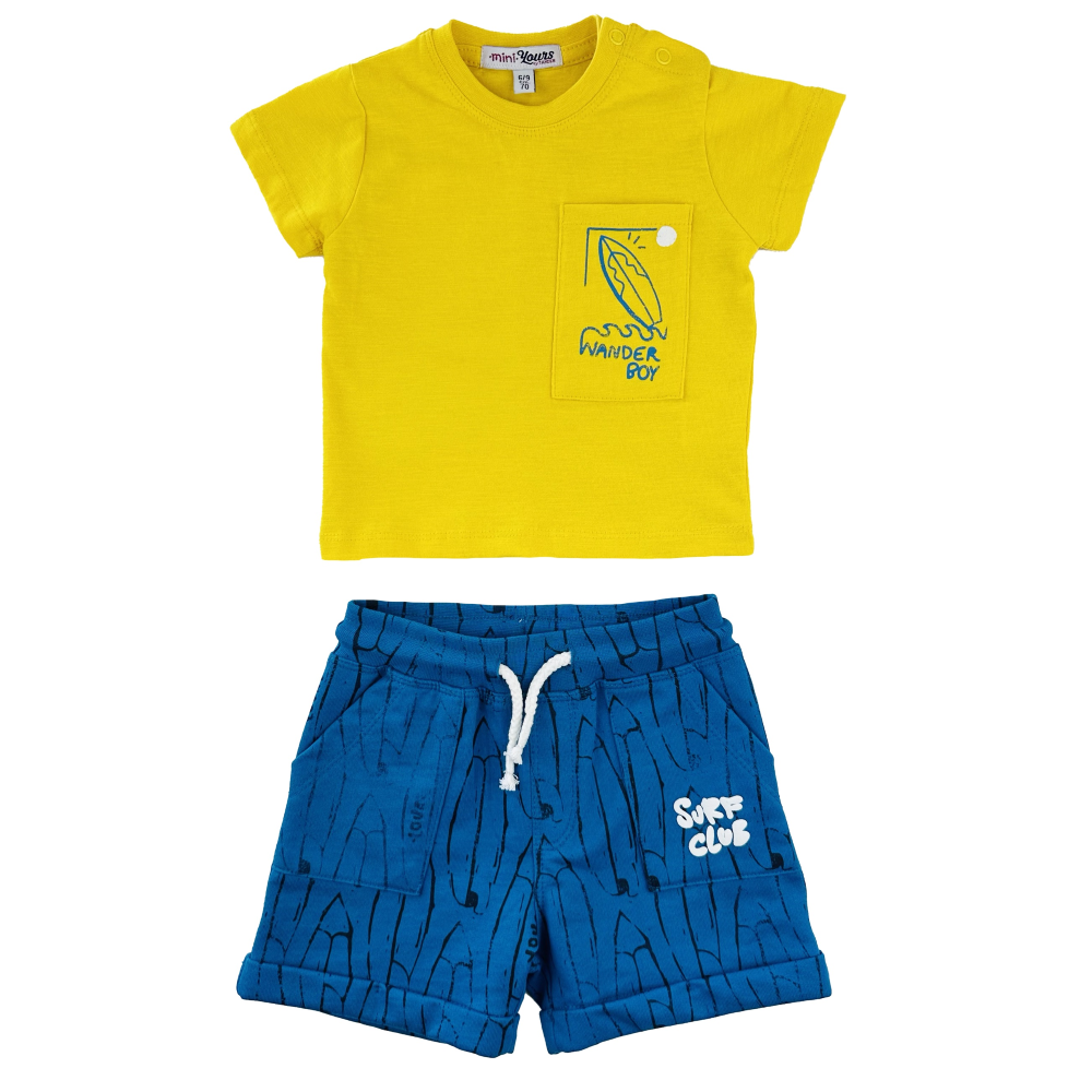Completo T-Shirt e Short Yours Bambino 100% Cotone - By271