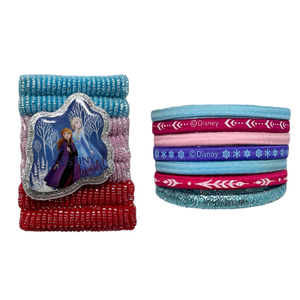 Accessori Capelli Assortiti Frozen Anna Elsa DISNEY Conf. da 34 Pezzi Confezione Regalo - Wd21388