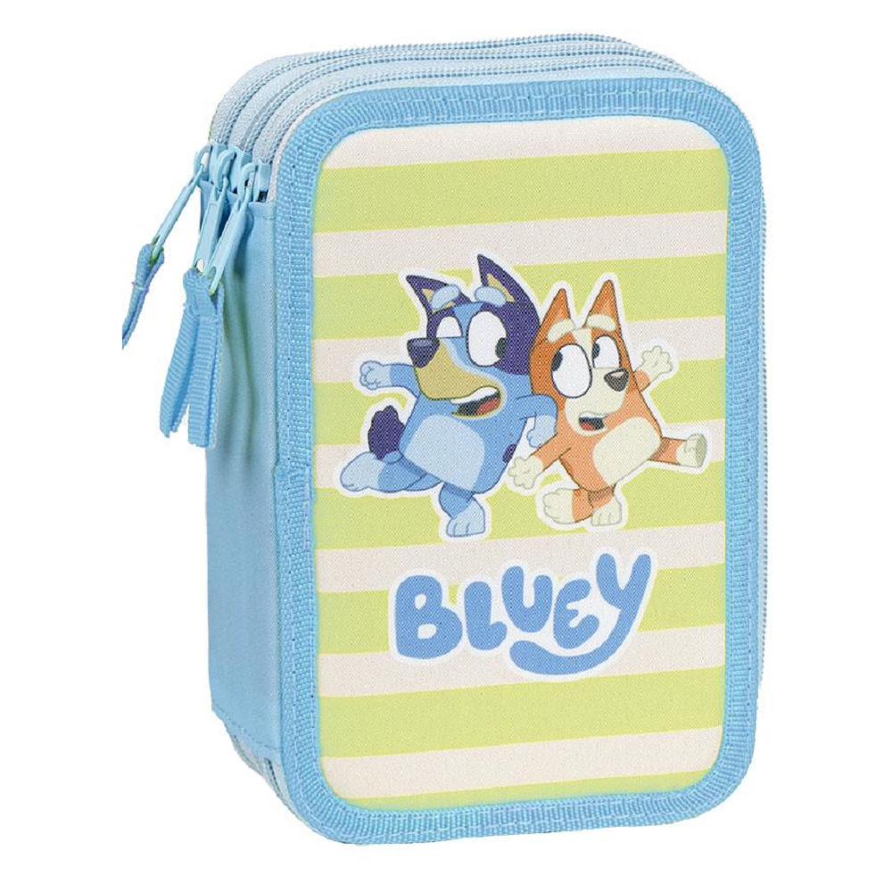 Astuccio Scuola Bluey Multiscomparto 3 Zip Portacolori Giotto - 0945