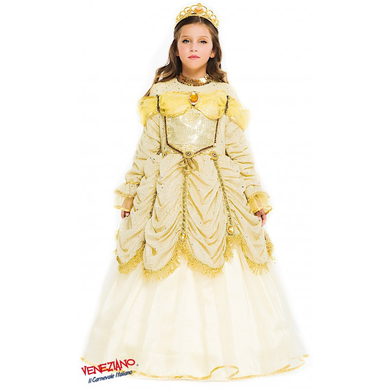 Costume Vestito Abito Travestimento Carnevale Bambina Principessa Bella 52361