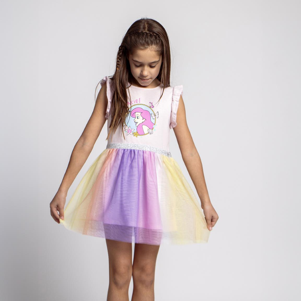 Scamiciata la Sirenetta Ariel Principesse DISNEY Abito in Cotone Neonata Bambina - 2058
