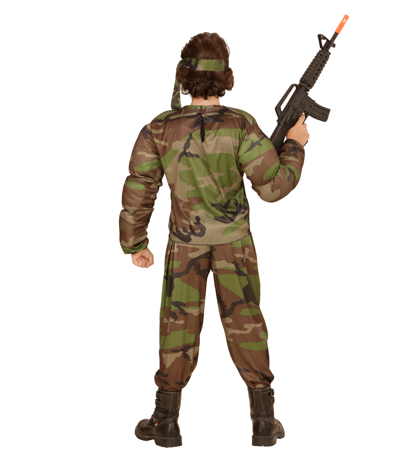 Costume Vestito Abito Travestimento Carnevale Bambino Super Soldato Muscoloso