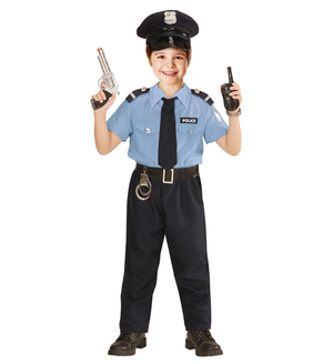 Costume Vestito Abito Travestimento Carnevale Bambino Poliziotto