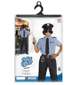 Costume Vestito Abito Travestimento Carnevale Bambino Poliziotto