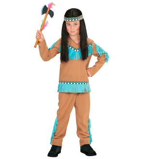 Costume Vestito Abito Travestimento Carnevale Bambino Indiano