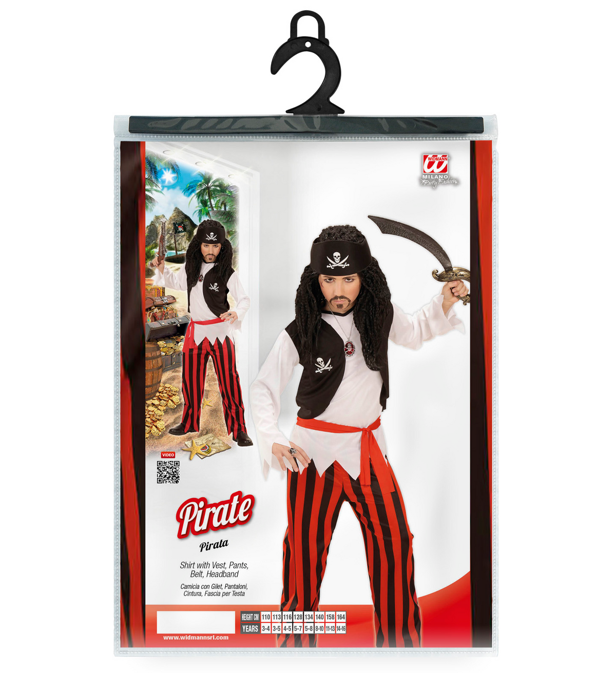 Costume Vestito Abito Travestimento Carnevale Pirata