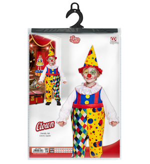 Costume Vestito Abito Travestimento Carnevale Bambino Clown