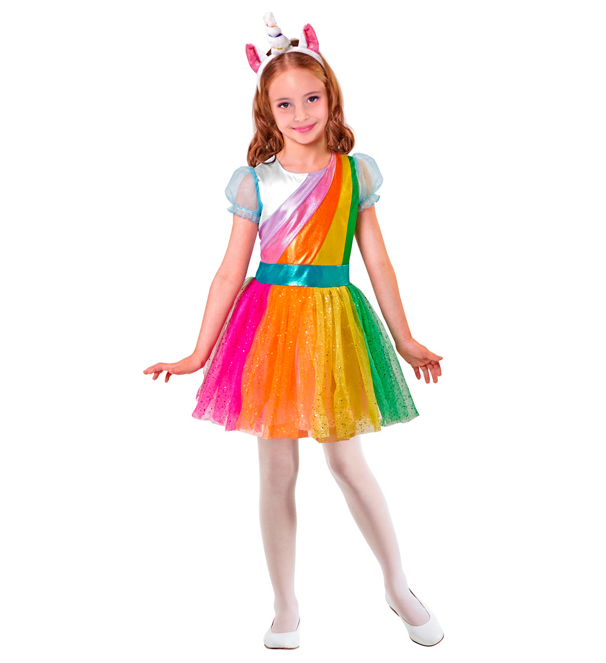 Costume Vestito Abito Travestimento Carnevale Bambina Unicorno