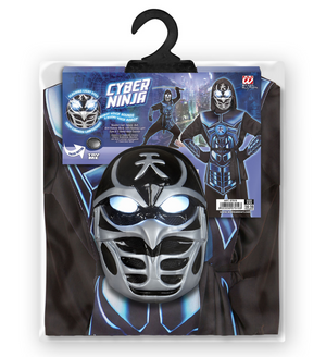 Costume Vestito Abito Travestimento Carnevale Bambino Cyber Ninja