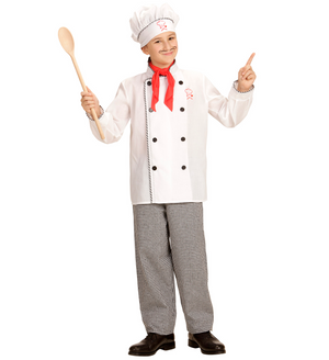 Costume Vestito Abito Travestimento Carnevale Bambino Chef Cucina