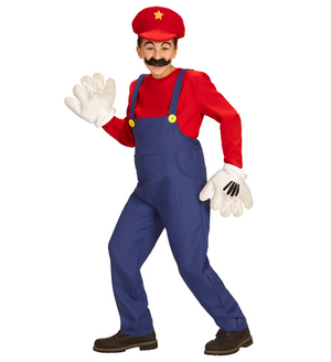 Costume Vestito Abito Travestimento Carnevale Bambino Super Idraulico Mario