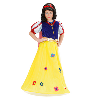Costume Vestito Abito Travestimento Carnevale Bambina Principessa Delle Favole