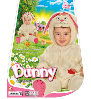 Costume Vestito Abito Travestimento Carnevale Bambino Coniglietto-