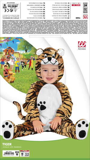Costume Vestito Abito Travestimento Carnevale Bambino Tigrotto